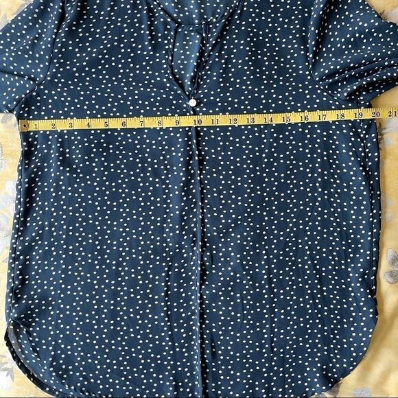 Collective Concepts Blue Polka Dot Blouse‎ - Picture 11 of 11